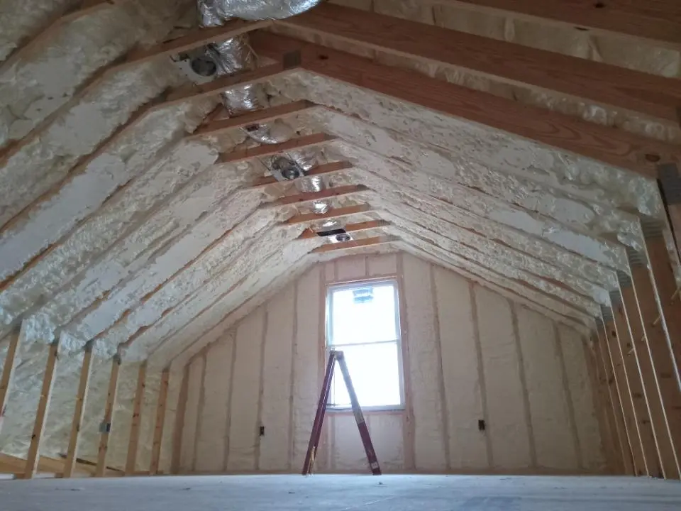 Spray foam roofing application for Crawl Space Insulation project in Cypress Gardens